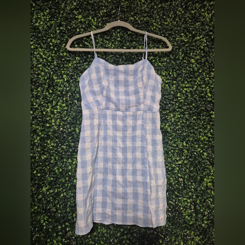 BP Blue and White Checkered Dress